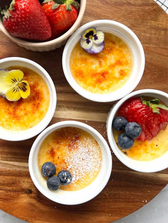 Vanilla & Cardamom Creme Brulee Story